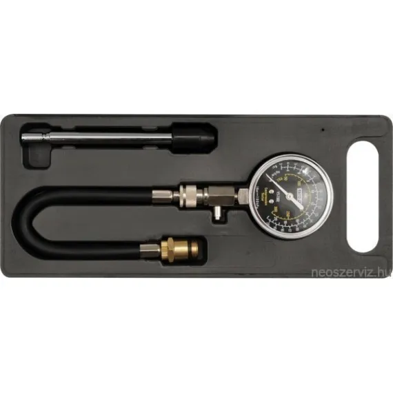YT-7302 KOMPRESSZIÓMÉRŐ SZETT FEJEKKEL max:20bar