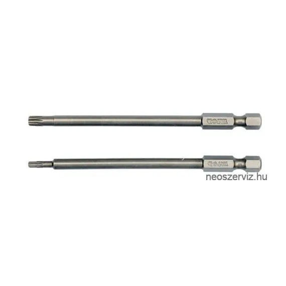 YT-0490 BITKÉSZLET 1/4" 2db-os TORX T25-100mm