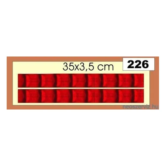 FÉNYVISSZAVERŐCSíK PIROS HOSSZÚ 226
