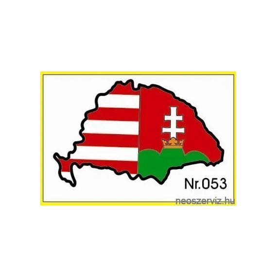 NAGY MAGYARORSZÁG PIROS-FEHÉR-ZÖLD MŰGYANTÁS 053