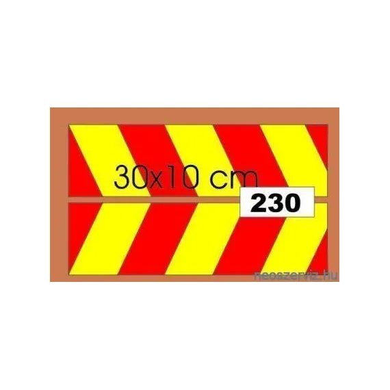 FÉNYVISSZAVERŐ PIROS SÁRGA 230
