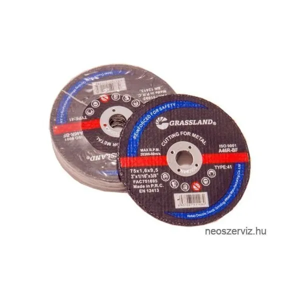 FAC751695 FÉMVÁGÓKORONG FLEXRE 75X1.6X9.5mm 20100r