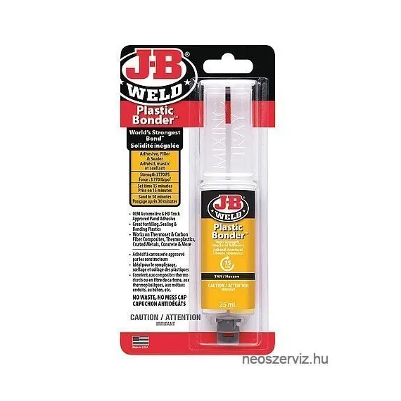 J-B WELD 50133 BONDER MŰSZERFAL ÉS MŰA. RAGASZTÓ