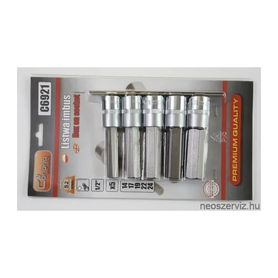C6921 IMBUSZ KÉSZLET H14-H24 1/2" CORONA