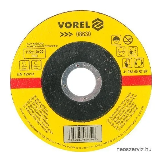 08630 FÉMVÁGÓKORONG FLEXRE 115/1mm