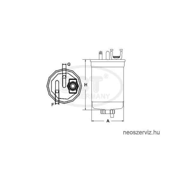 ST6134 ÜZEMA.SZŰRŐ FORD CITROEN2.2 DCI/HDI WK12001