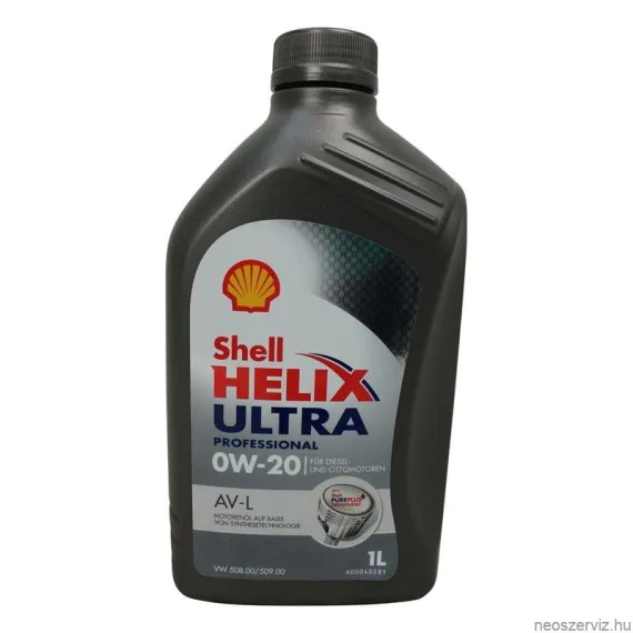 Shell Helix Ultra Prof AVL 0W20 személygépjármű motorolaj - 1L