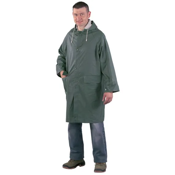100CM PVC KÖPENY-ZÖLD L, Méret: L