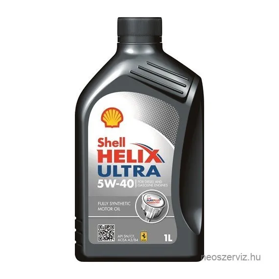 Shell Helix Ultra 5W40 személygépjármű motorolaj 1L