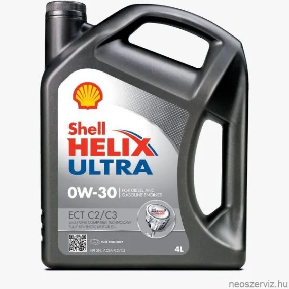 Shell Helix Ultra ECT C2C3 0W30 személygépjármű motorolaj  4L