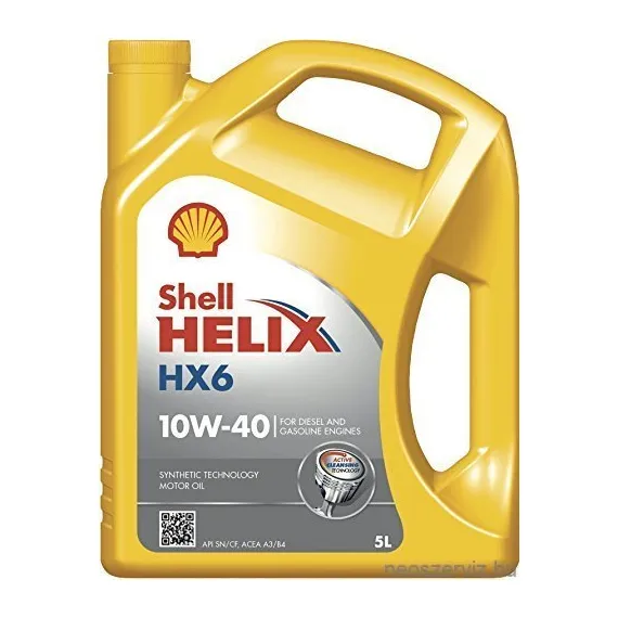 Shell Helix HX6 10W40 személygépjármű motorolaj - 5L