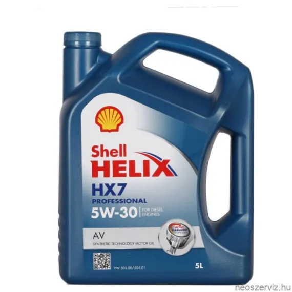 Shell Helix HX7 Prof AV 5W30 személygépjármű motorolaj 5L