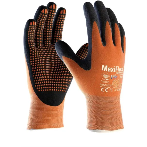 ATG Maxiflex Endurance mártott AD-APT kesztyű - 42-848 - fekete - 8/M, Szín: fekete, Méret: 8/M