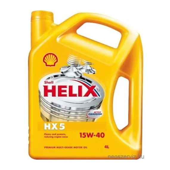 Shell Helix HX5 15W40 személygépjármű motorolaj 4L
