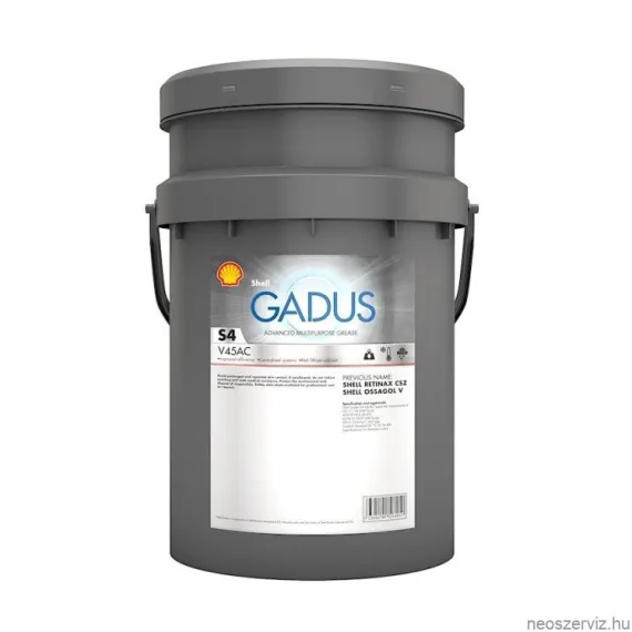Shell Gadus S4 V45 AC 00/000 kenőzsír 18kg