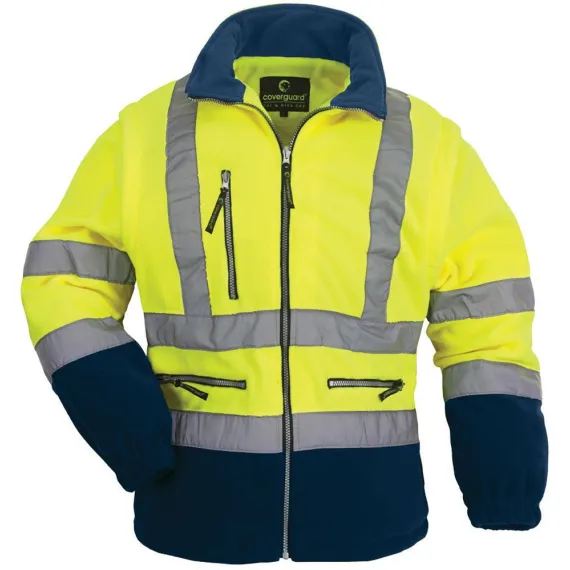 FLUO PULÓVER LEVEHETŐ UJJÚ SÁRGA/KÉK M, Méret: M
