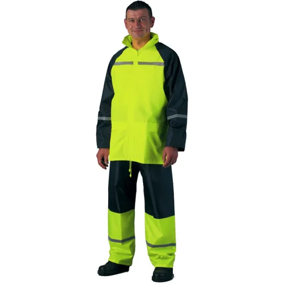 FLUO ESŐRUHA FÉNYVISSZAVERŐ CSÍKKAL, SÁRGA L, Méret: L