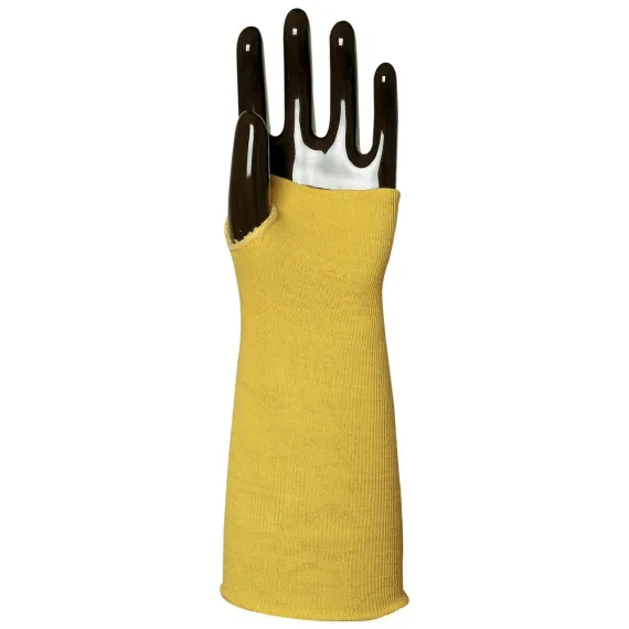 KÖTÖTT SÁRGA KEVLAR KARVÉDŐ, HŐ- ÉS VÁGÁSBIZTOS 35 CM, Méret: 35 cm