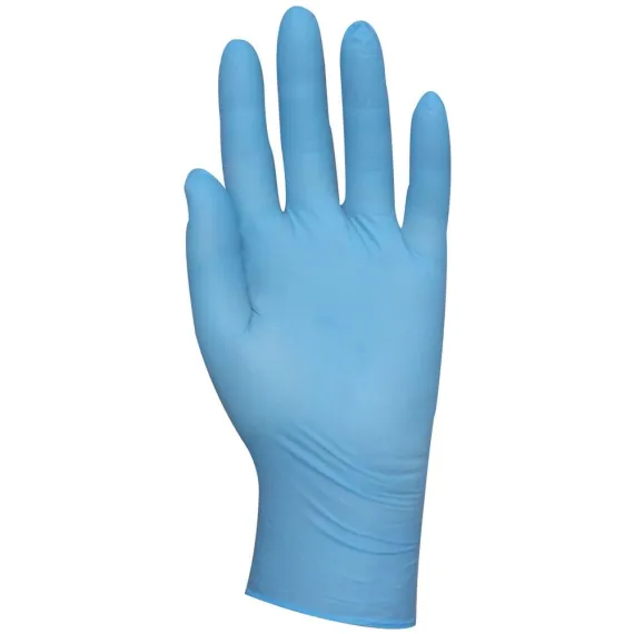 NITRIL KESZTYŰ EGYSZER HASZNÁLATOS EUROTECHNIQUE, kék, púderezett M/8, Méret: M