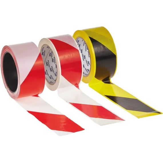 JELZŐSZALAG 7CM/200M SÁRGA/PIROS