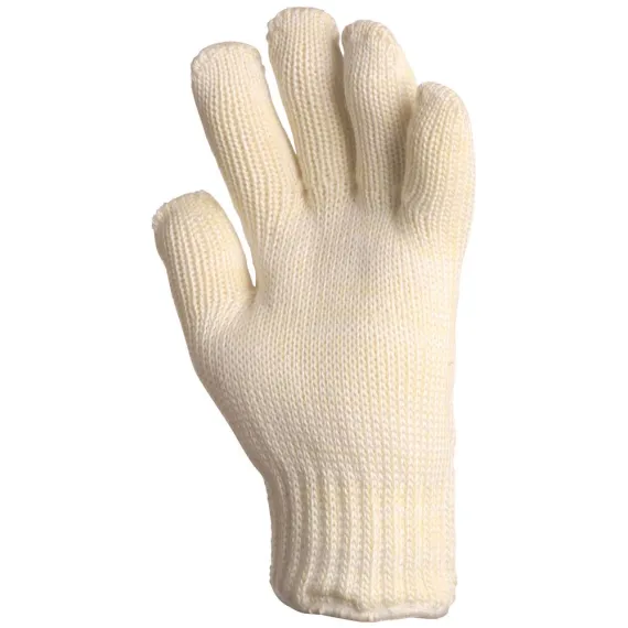 KÖTÖTT FEHÉR NOMEX KESZTYŰ, 27 CM, 350°C, PAMUT BELSŐ 10, Méret: 10