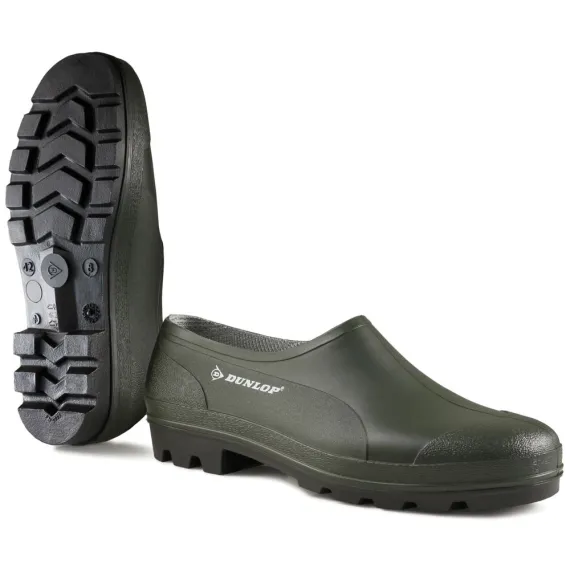 DUNLOP WELLIE B350611 9SYLV ZÖLD VÍZÁLLÓ PVC PAPUCS 44, Méret: 44