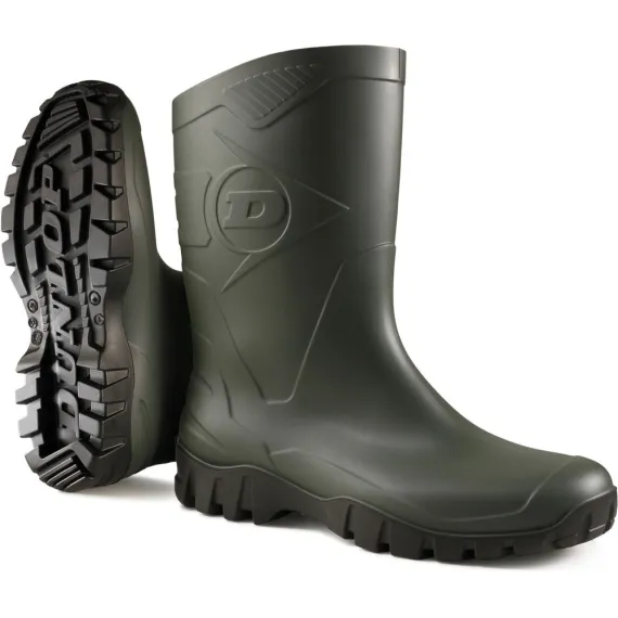 DUNLOP DEE K580011 RÖVIDSZÁRÚ ZÖLD PVC CSIZMA 38, Méret: 38