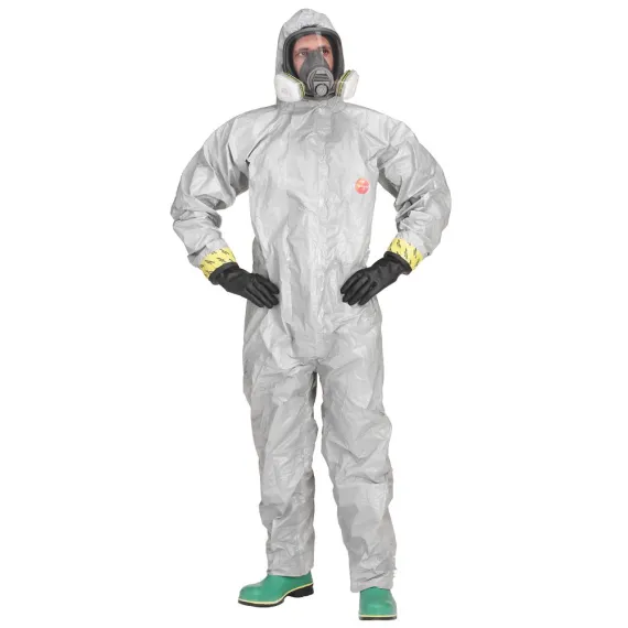 TYCHEM F SZÜRKE VEGYSZERÁLLÓ OVERÁL XL, Méret: XL
