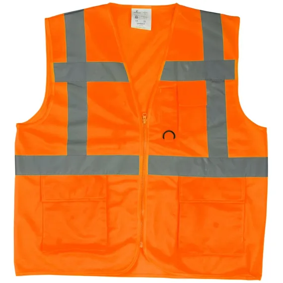 YARD TÖBBZSEBES FLUO MELLÉNY NARANCS XXL, Méret: XXL