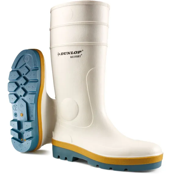 DUNLOP ACIFORT 910BCA TRICOLOUR FEHÉR CSIZMA 44, Méret: 44