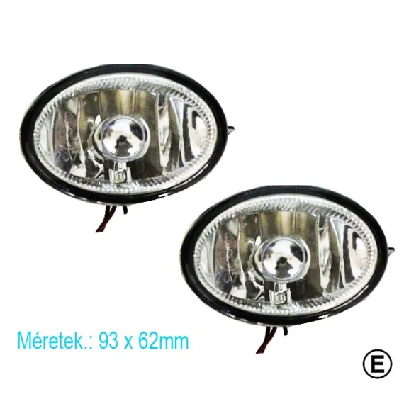 Ovális ködlámpa szett E jeles KL-SW2404