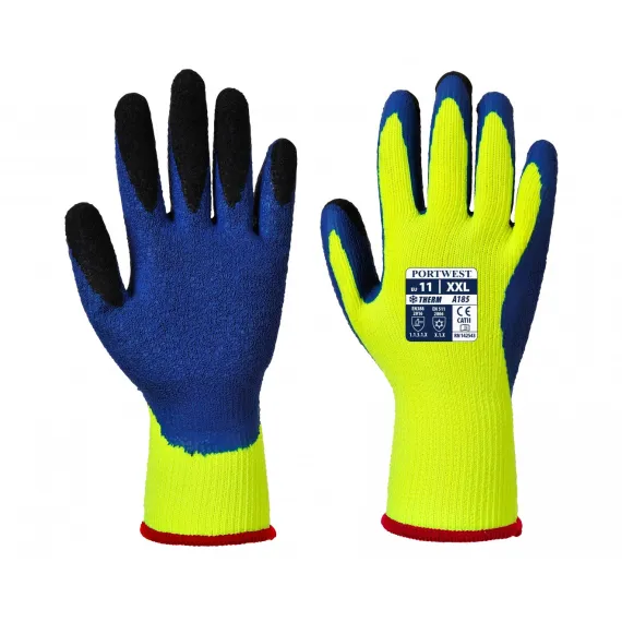 A185 - Duo-Therm kesztyű - sárga - 10/XL, Szín: sárga, Méret: 10/XL