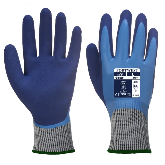 AP81 - Liquid Pro HR Cut Kesztyű - kék - 10/XL, Szín: kék, Méret: 10/XL