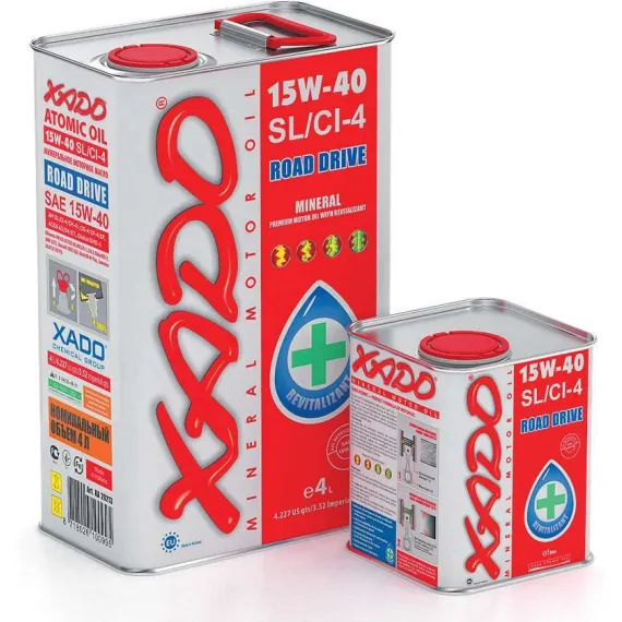 Xado Atomic 15W-40 SL/CI-4 Motorolaj 4L