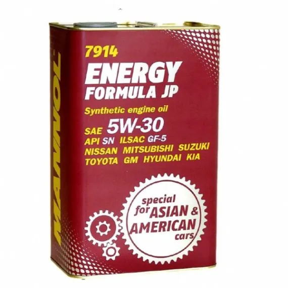 MANNOL ENERGY FORMJP 5W30 4L API SN, ILSAC GF-5,DEXOS1, SZINTETIKUS