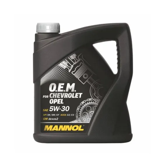 MANNOL OEM OPEL 5W30 4L CHEVROLET SN/SM/CF,C2/C3,GM DEXOS2