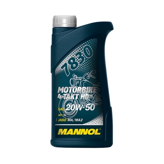 MANNOL MOTORBIKE 4T 20W50 1L 4-TAKT MOTORBIKE HD API SL, JASO MA/MA2