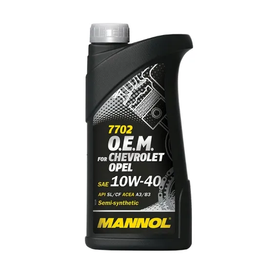 MANNOL OEM OPEL 10W40 1L 7702 CHEVROLET SL/CF,A3/B3,VW501/505.00