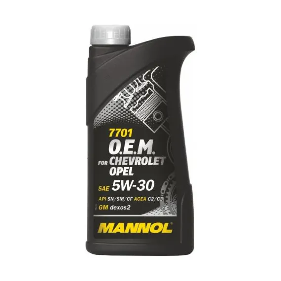 MANNOL OEM OPEL 5W30 1L CHEVROLET SN/SM/CF C2 C3 GM DEXOS2