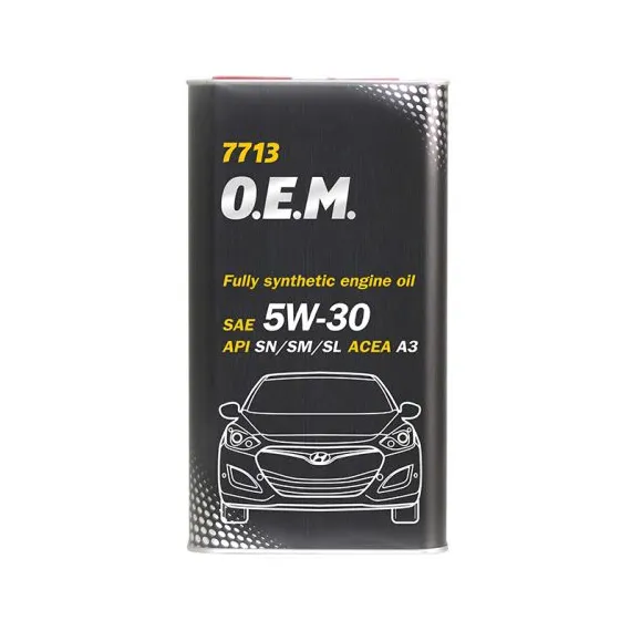 MANNOL OEM KIA 5W30 4L HYUNDAI A3 SN/SM ILSAC GF-5/GF-4/GF-3