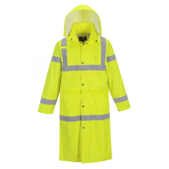 H445 - Hi-Vis esőkabát, 122cm - sárga - 4XL, Szín: sárga, Méret: 4XL