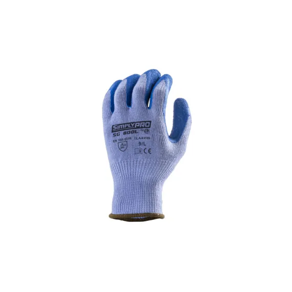 SZERELŐKESZTYŰ VASTAG, KÉK LATEX CSB TENYÉRREL-10, Méret: 10