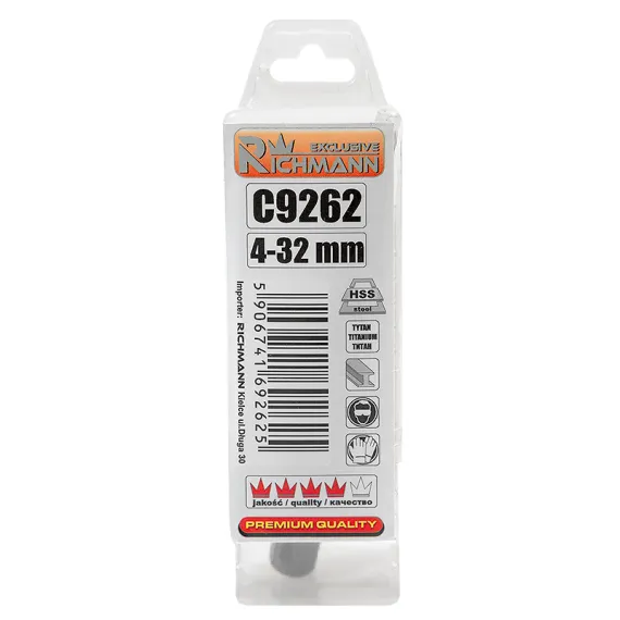 C9262 LÉPCSŐS FÚRÓ 4-32mm