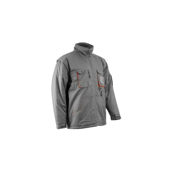 PADDOCK II TÉLIKABÁT SZÜRKE-NARANCS-XL, Méret: XL