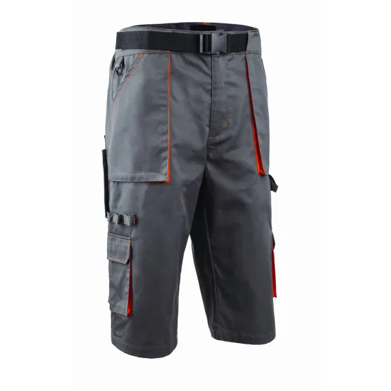 PADDOCK II BERMUDA HOSSZ. SZÜRKE-NARANCS-4XL, Méret: 4XL