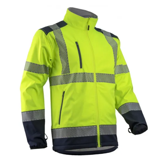 KAZAN KOMBINÁLHATÓ HI-VIZ SÁRGA SOFTSHELL FELSŐ-3XL, Méret: 3XL
