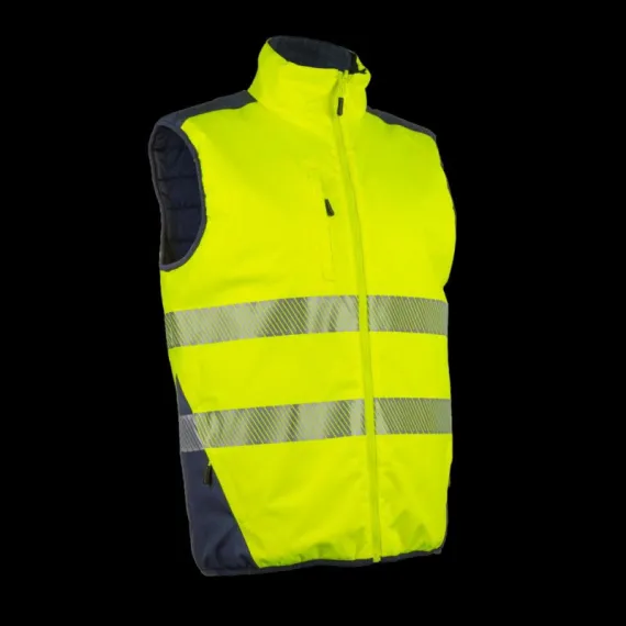 YORU SÁRGA BÉLELT JÓLLÁTHATÓSÁGI MELLÉNY,KIFORDÍTHATÓ-2XL, Méret: 2XL
