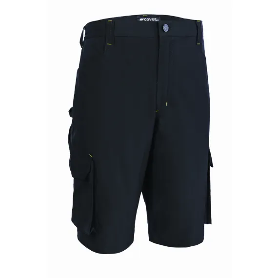 TENERIO RUGALMAS ÉS KÖNNYŰ FEKETE RÖVID NADRÁG-4XL, Méret: 4XL