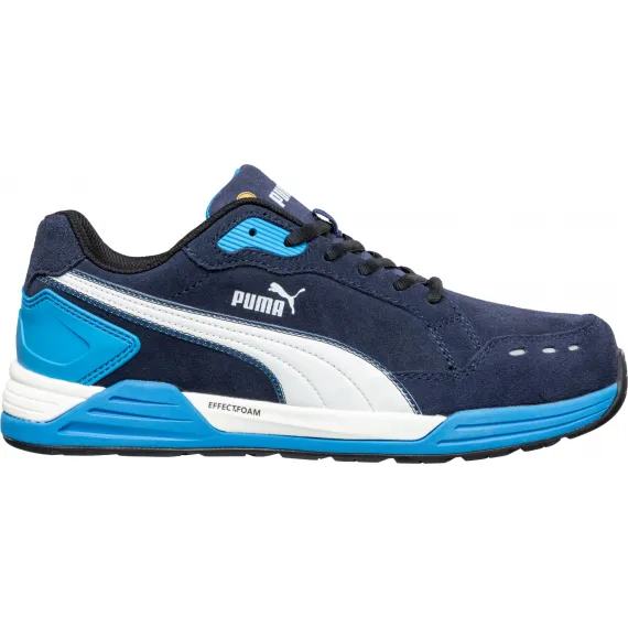 Puma Airtwist Blue Low S3 ESD HRO SRC munkavédelmi cipő - kék - 43, Szín: kék, Méret: 43