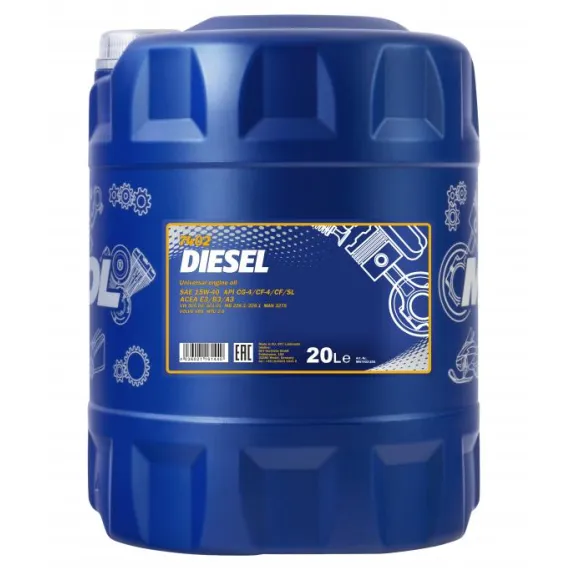 MANNOL DIESEL 15W40 20L CF-4/CF/SL ACEA E3/B3/A3 VDS MAN3275
